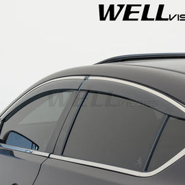 ACURA ILX 13-22 Wellvisor WITH CHROME TRIM TAPED-ON WINDOW DEFLECTORS
