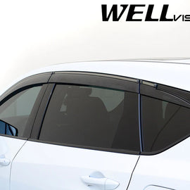 ACURA RDX 2019-2023 A-SPEC WITH BLACK TRIM (6PC) TAPED-ON WINDOW DEFLECTORS