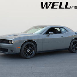 DODGE CHALLENGER 08-22 PREMIUM SERIES TAPED-ON WINDOW DEFLECTORS