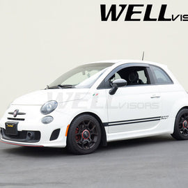 FIAT 500 500C 500E 12-19 PREMIUM SERIES TAPED-ON WINDOW DEFLECTORS