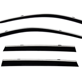 TAPED-ON WINDOW DEFLECTORS FOR HONDA CR-V 2023+ WITH CHROME TRIM TAPED-ON WINDOW DEFLECTORS