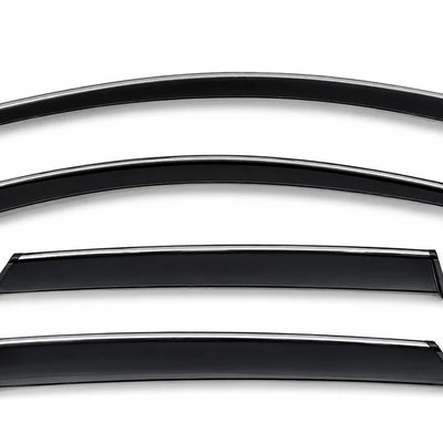 Kia Sportage Niro 2017-2022 Niro EV 19-22 with Chrome Trim Taped-on window deflectors