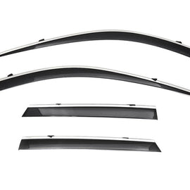 LINCOLN CORSAIR 2020+ WITH CHROME TRIM TAPED-ON WINDOW DEFLECTORS