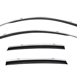 MERCEDES BENZ H247 GLA-CLASS 2021+ WITH CHROME TRIM TAPED-ON WINDOW DEFLECTORS