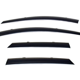 TOYOTA BZ4X / SUBARU SOLTERRA 2023+ WITH BLACK TRIM TAPED-ON WINDOW DEFLECTORS