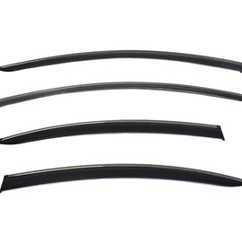 Volvo S60 sedan 2019-2025 with Black Trim Taped-on window deflectors