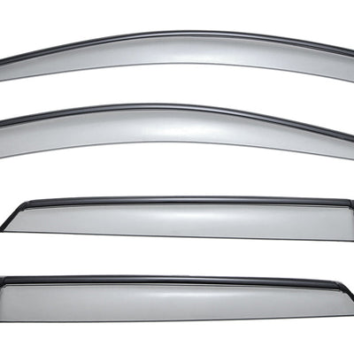 MERCEDES BENZ W164 ML320 ML350 ML450 ML500 ML550 06-11 WITH BLACK TRIM TAPED-ON WINDOW DEFLECTORS