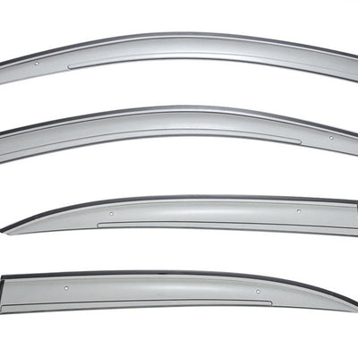 MERCEDES BENZ W204 C-CLASS 08-14 SEDAN PREMIUM SERIES TAPED-ON WINDOW DEFLECTORS