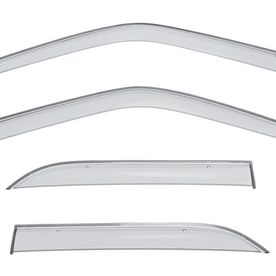 MERCEDES BENZ W201 190E 190D 84-93 PREMIUM SERIES TAPED-ON WINDOW DEFLECTORS