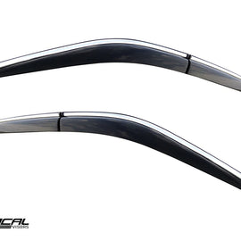 2019-2025 Toyota RAV4 Window Visor (6 Piece Chrome Trim Edges)