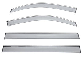 CHEVROLET SUBURBAN-GMC YUKON XL - CADILLAC ESCALADE ESV 15-20 WITH CHROME TRIM TAPED-ON WINDOW DEFLECTORS