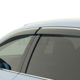 LEXUS RX350 RX450H 16-22 WITH CHROME TRIM TAPED-ON WINDOW DEFLECTORS