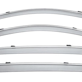 LINCOLN MKX 16-18 NAUTILUS 19-23 WITH CHROME TRIM TAPED-ON WINDOW DEFLECTORS
