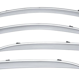 MERCEDES BENZ W205 C300 C400 C-CLASS 15-21 SEDAN WITH CHROME TRIM TAPED-ON WINDOW DEFLECTORS