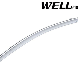 MERCEDES BENZ W205 C300 C400 C-CLASS 15-21 SEDAN WITH CHROME TRIM TAPED-ON WINDOW DEFLECTORS