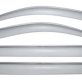 MERCEDES BENZ X166 GL350 GL450 GL500 GL550 GLS350 GLS450 GLS550 13-19 WITH CHROME TRIM TAPED-ON WINDOW DEFLECTORS