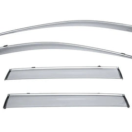 TOYOTA RAV4 2019+ WITH CHROME TRIM TAPED-ON WINDOW DEFLECTORS