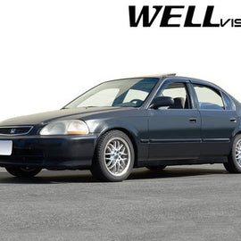 HONDA CIVIC SEDAN 96-00 PREMIUM SERIES TAPED-ON WINDOW DEFLECTORS