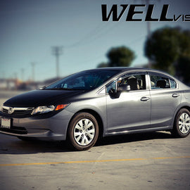 HONDA CIVIC SEDAN 12-15 AERODYN SERIES TAPED-ON WINDOW DEFLECTORS