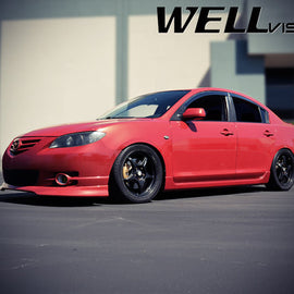 MAZDA 3 SEDAN 04-09 PREMIUM SERIES TAPED-ON WINDOW DEFLECTORS