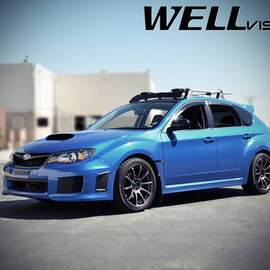 SUBARU IMPREZA WRX 08-14 PREMIUM SERIES TAPED-ON WINDOW DEFLECTORS