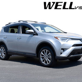 TOYOTA RAV4 13-18 WITH BLACK TRIM TAPED-ON WINDOW DEFLECTORS
