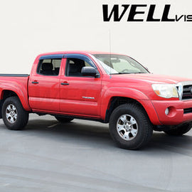 TOYOTA TACOMA 05-15 DOUBLE CAB PREMIUM SERIES TAPED-ON WINDOW DEFLECTORS