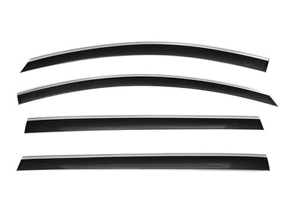 TOYOTA SIENNA 2021+ WITH CHROME TRIM TAPED-ON WINDOW DEFLECTORS F