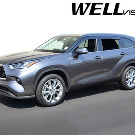 TOYOTA HIGHLANDER 2020-2023 PREMIUM SERIES TAPED-ON WINDOW DEFLECTORS