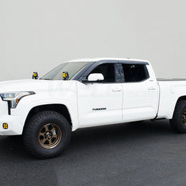 TOYOTA TUNDRA CREW MAX 2022+ PREMIUM SERIES TAPED-ON WINDOW DEFLECTORS