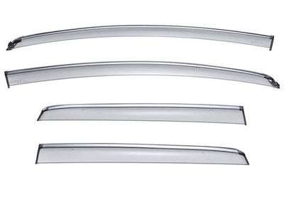 HONDA FIT 15-20 WITH CHROME TRIM TAPED-ON WINDOW DEFLECTORS