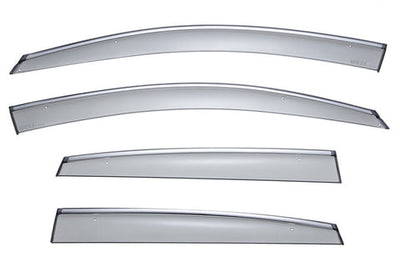 HONDA CR-V 12-16 WITH CHROME TRIM TAPED-ON WINDOW DEFLECTORS