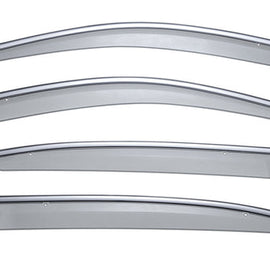HONDA ACCORD SEDAN 08-12 WITH CHROME TRIM TAPED-ON WINDOW DEFLECTORS
