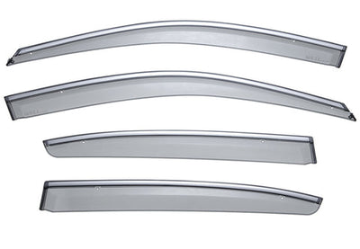 HONDA ACCORD SEDAN 08-12 WITH CHROME TRIM TAPED-ON WINDOW DEFLECTORS