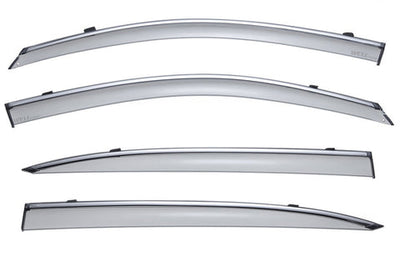 HONDA ACCORD SEDAN 13-17 WITH CHROME TRIM TAPED-ON WINDOW DEFLECTORS