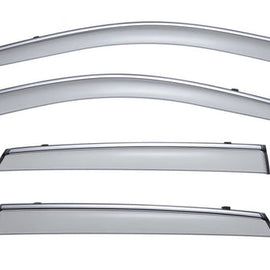 HONDA ACCORD CROSSTOUR 10-15 WITH CHROME TRIM TAPED-ON WINDOW DEFLECTORS