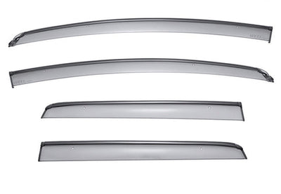 HONDA FIT 15-20 WITH BLACK TRIM TAPED-ON WINDOW DEFLECTORS