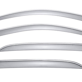 HONDA ACCORD SEDAN 03-07 WITH CHROME TRIM TAPED-ON WINDOW DEFLECTORS