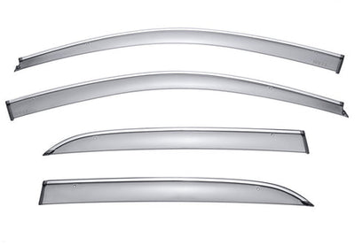 HONDA ACCORD SEDAN 03-07 WITH CHROME TRIM TAPED-ON WINDOW DEFLECTORS