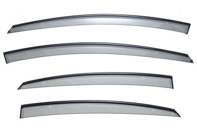 HYUNDAI SONATA 11-14 WITH BLACK TRIM TAPED-ON WINDOW DEFLECTORS