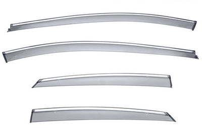 HYUNDAI AZERA 12-17 WITH CHROME TRIM TAPED-ON WINDOW DEFLECTORS
