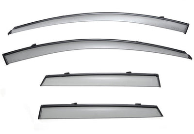 MAZDA 3 HATCHBACK 10-13 WITH BLACK TRIM TAPED-ON WINDOW DEFLECTORS