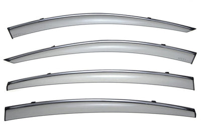 MAZDA 6 14-17 WITH CHROME TRIM TAPED-ON WINDOW DEFLECTORS
