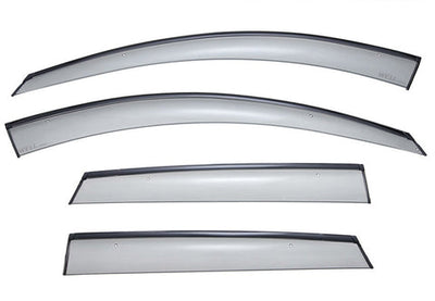 MAZDA CX-5 13-16 WITH BLACK TRIM TAPED-ON WINDOW DEFLECTORS