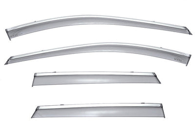 SUBARU OUTBACK 15-19 WITH CHROME TRIM TAPED-ON WINDOW DEFLECTORS
