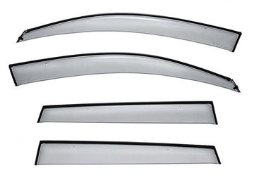 TOYOTA RAV4 06-12 WITH BLACK TRIM TAPED-ON WINDOW DEFLECTORS