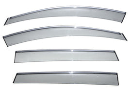 TOYOTA RAV4 13-18 WITH CHROME TRIM TAPED-ON WINDOW DEFLECTORS