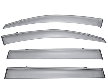 TOYOTA HIGHLANDER 14-19 WITH BLACK TRIM TAPED-ON WINDOW DEFLECTORS