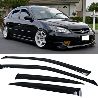 Honda Civic 2001-2005 4D Mugen Style Window Visor