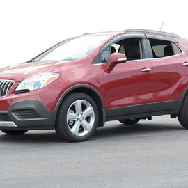 BUICK ENCORE 13-22 WITH BLACK TRIM TAPED-ON WINDOW DEFLECTORS